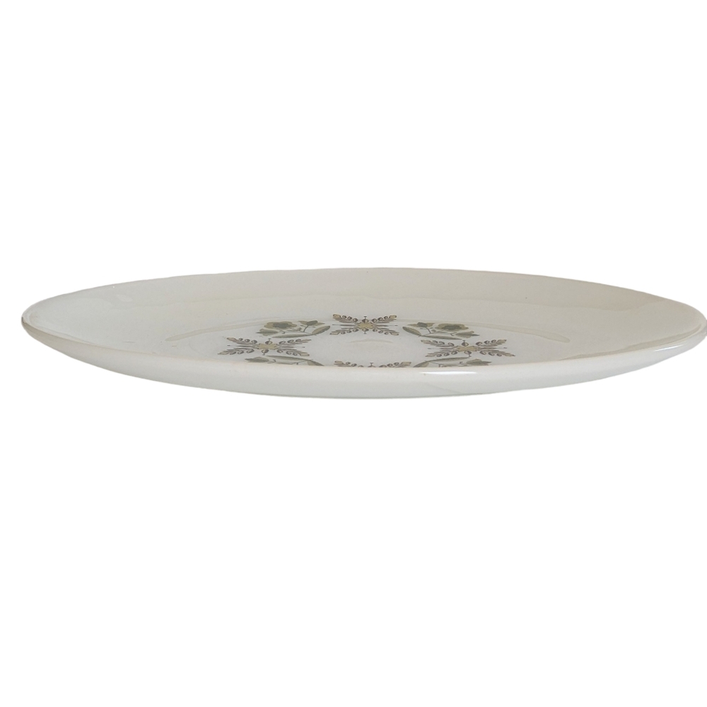 Anchor Hocking Green Meadow Oval Platter - Picture 2 of 6